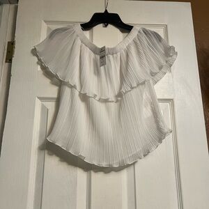 Express white chiffon Top